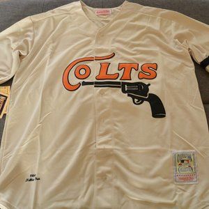 Brand NEW #2 Houston Colt 45"s Nellie Fox Jersey Size Men's Large